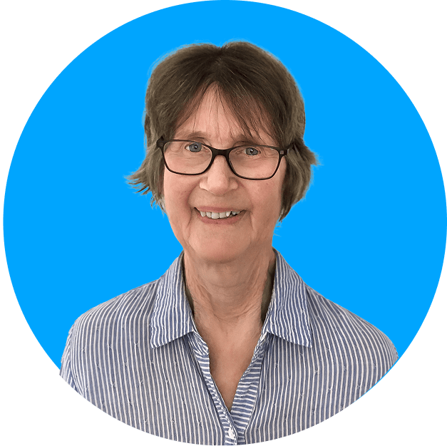 A home care recipient in Canberra smiles for a photo.