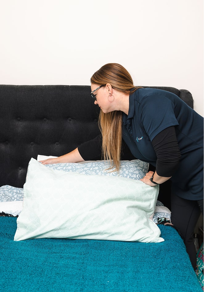A photo of a support worker from The CareSide providing home care in Cairns.