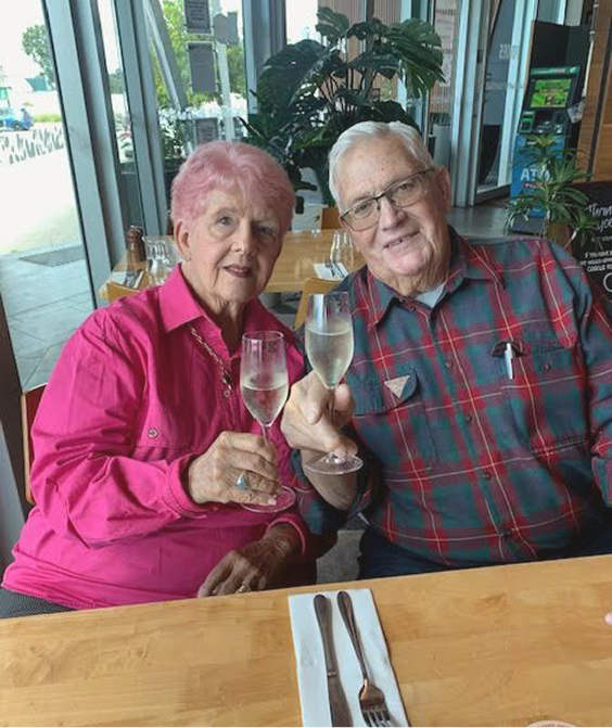 A photo of Peter and his wife, Noela. Peter took control of his home care journey by changing providers and opting for self-managed home care.