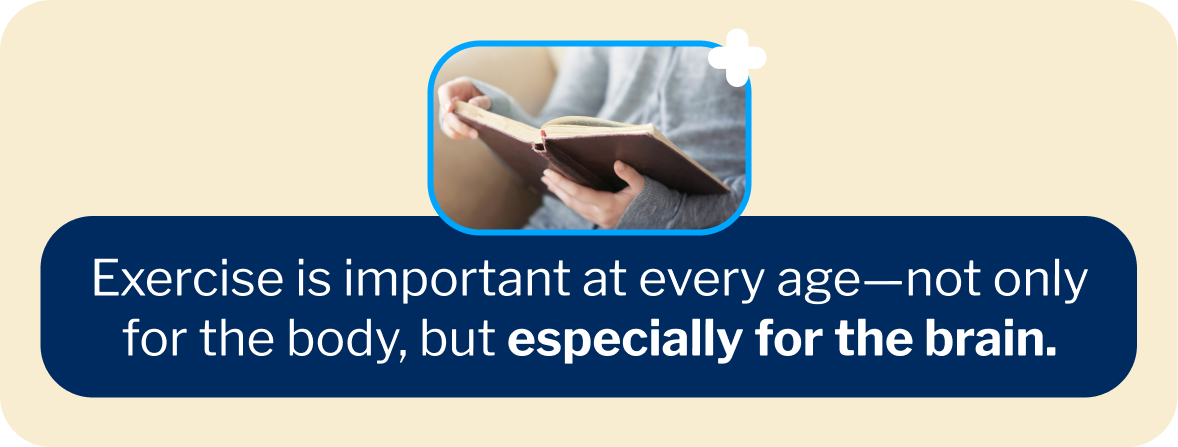 A text graphic explaining one of the Nun Study's biggest discoveries about the importance of brain fitness.