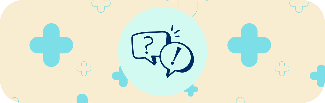 A sketch with speech bubbles.