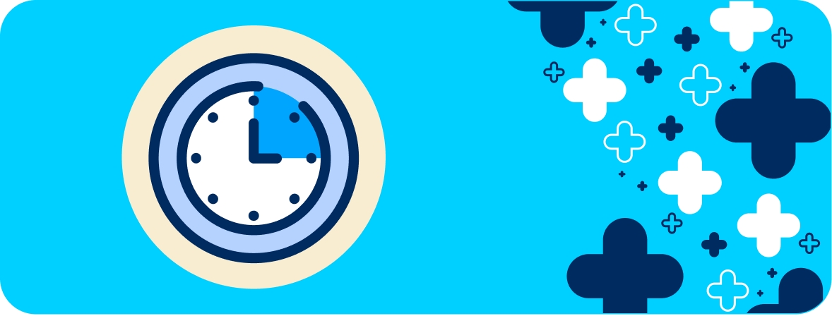 A sketch of a clock. Each home care visit from The CareSide has a minimum duration of two hours, which some people cite as a reason for not choosing The CareSide as their home care provider.